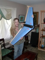 Ted Poley and glider