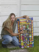 Ted Poley and fireworks